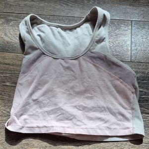 Beyond Yoga Pink Asymmetrical Crop Tank Top